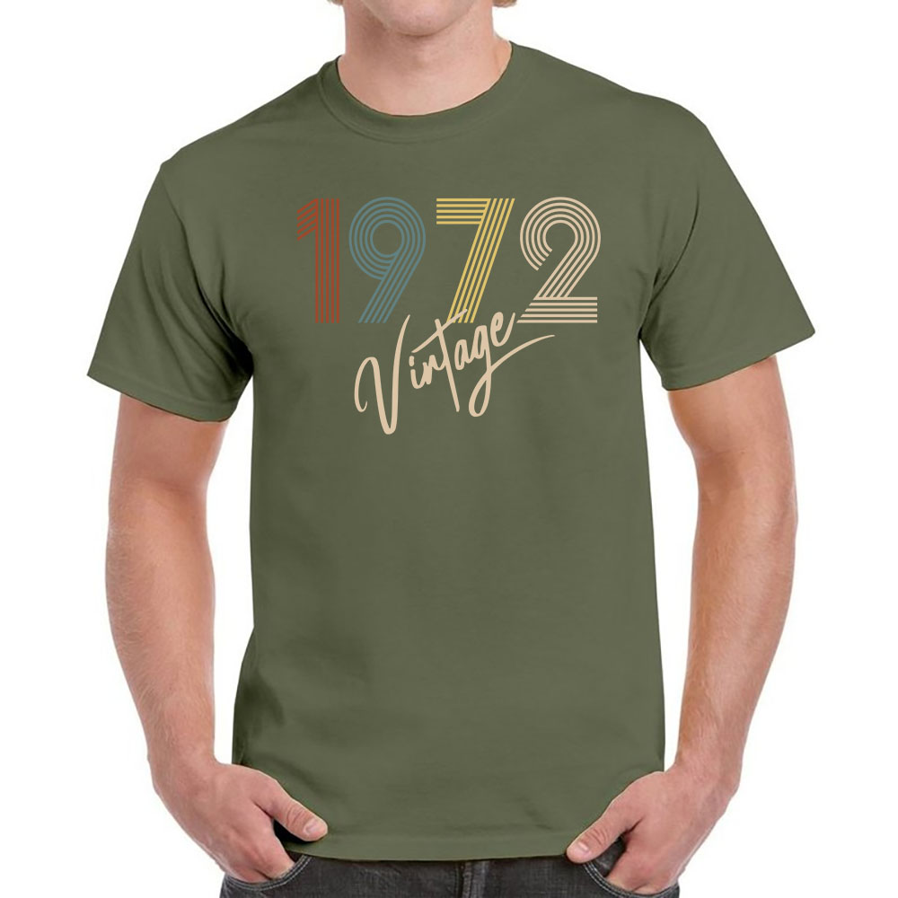 Limited Vintage 1972 Birthday T-Shirt For Men Women