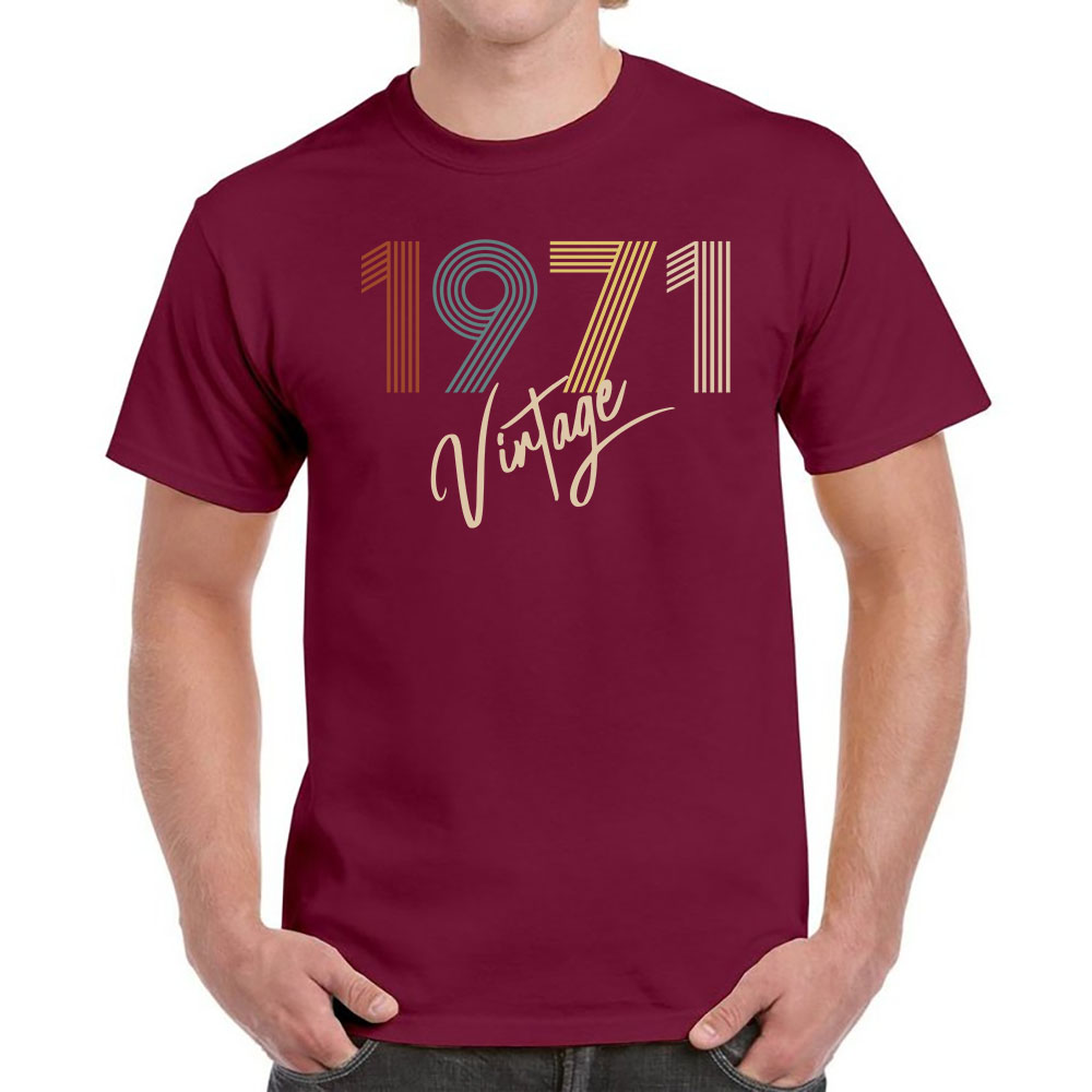 Limited Vintage 1971 Birthday T-Shirt For Men Women