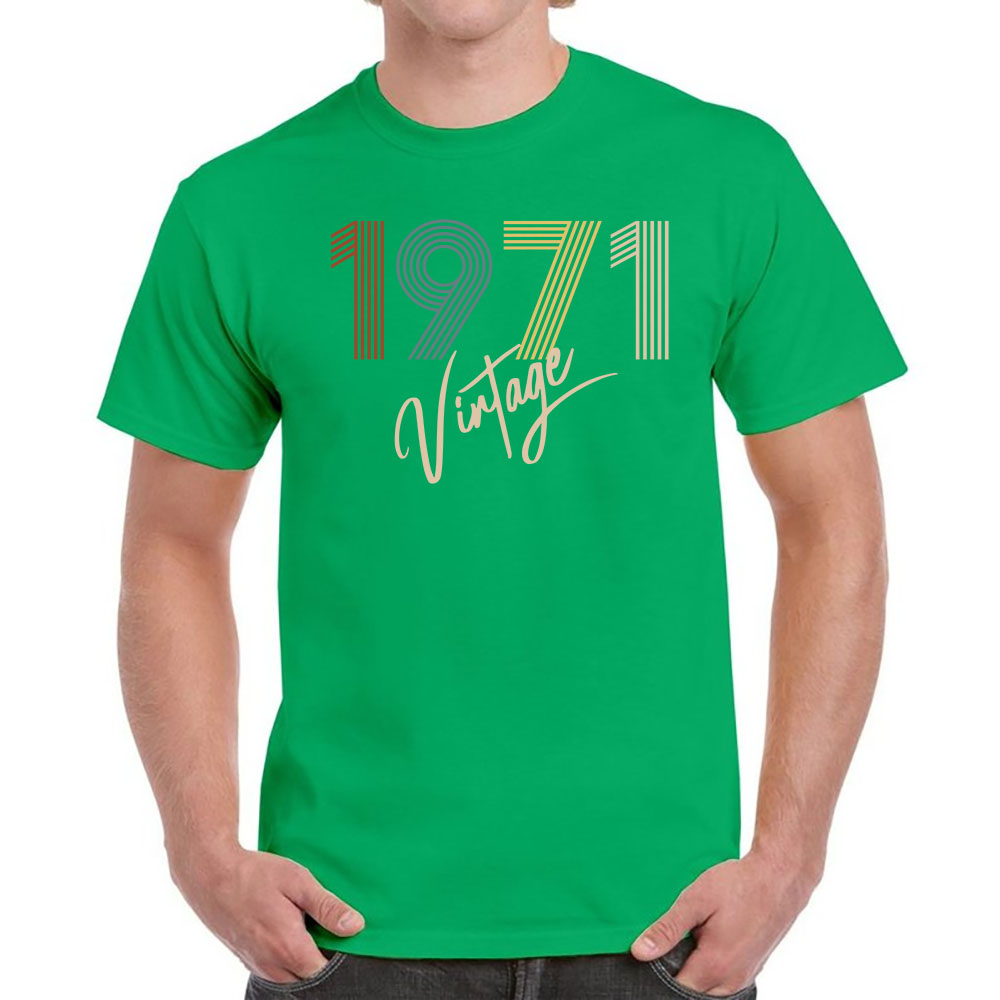 Limited Vintage 1971 Birthday T-Shirt For Men Women