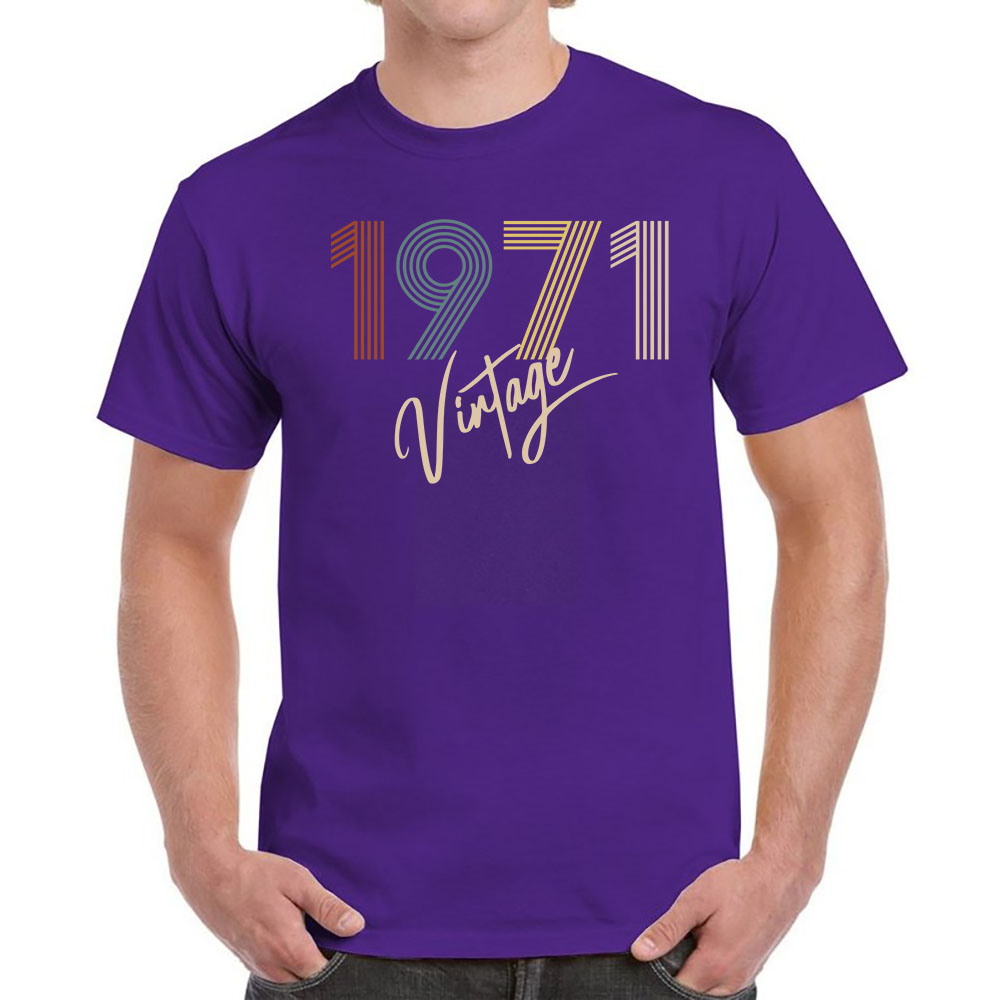 Limited Vintage 1971 Birthday T-Shirt For Men Women