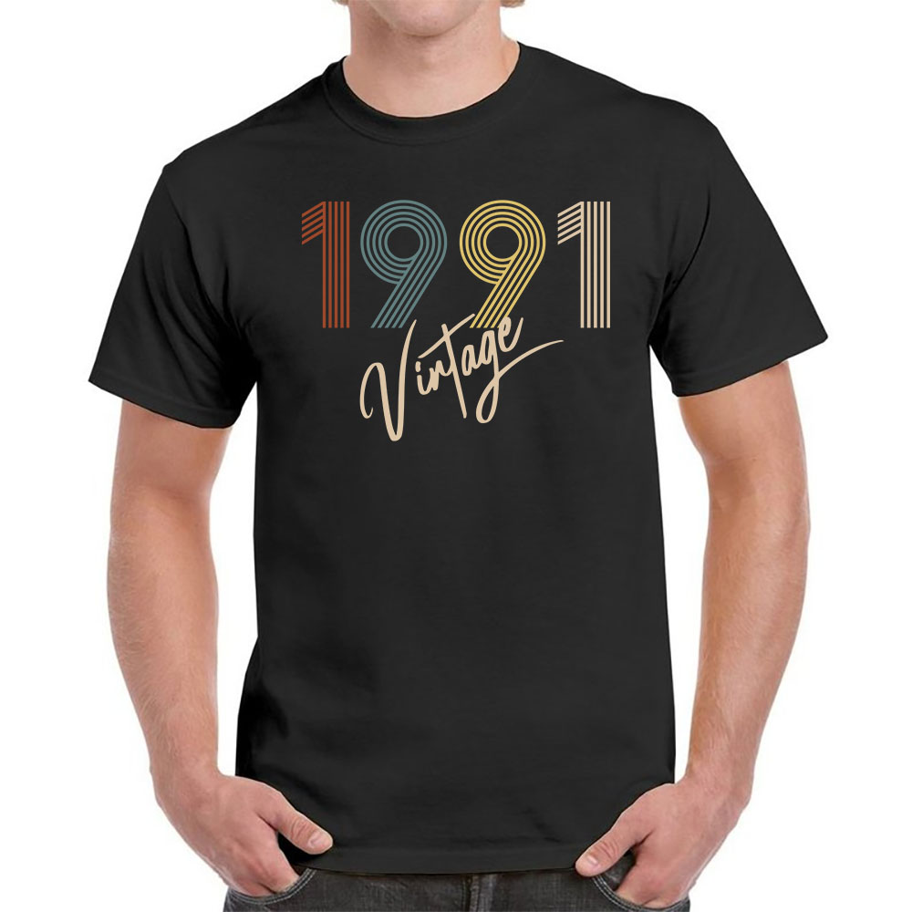 Limited Vintage 1991 Birthday T-Shirt For Men Women