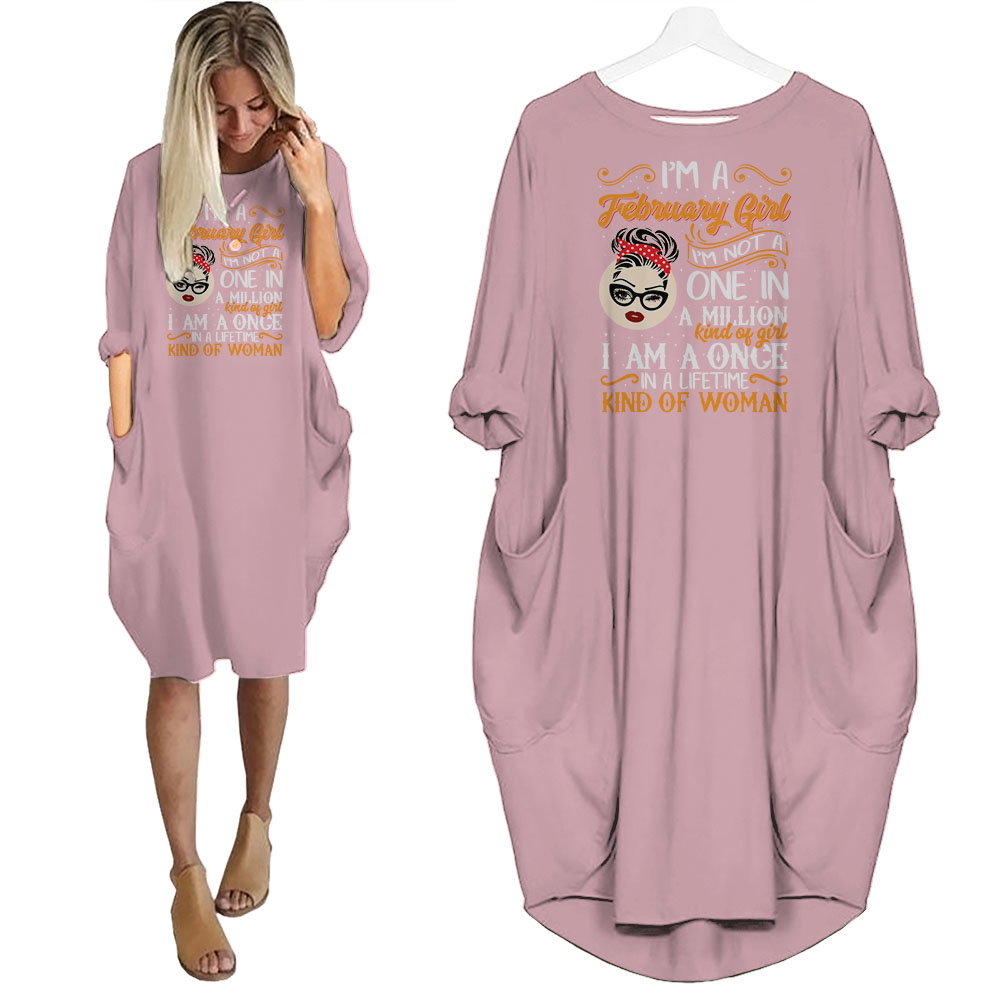I'm February Girl Birthday Pocket Dress