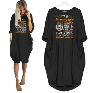 I'm January Girl Birthday Pocket Dress