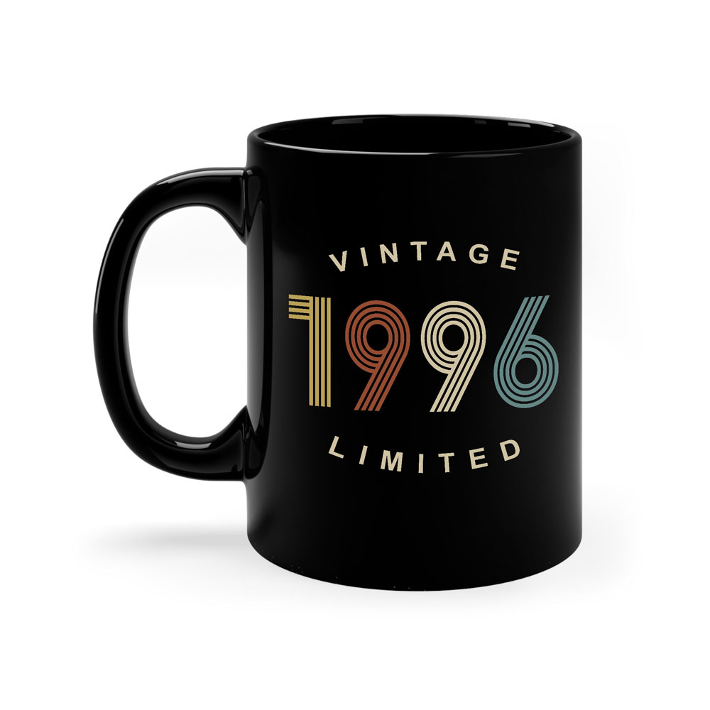 Limited Edition 1996 Birthday Black Coffee Mug
