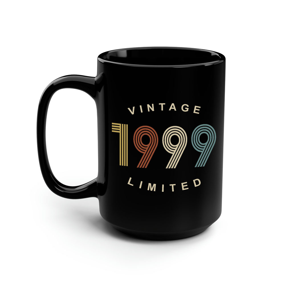 Limited Edition 1999 Birthday Black Coffee Mug