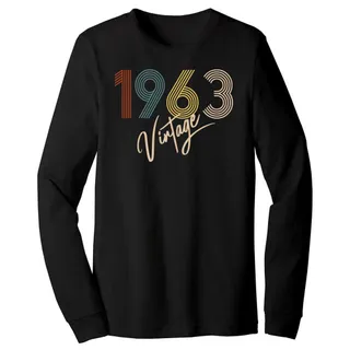 Limited Vintage 1963 Birthday Long Sleeve T-Shirt