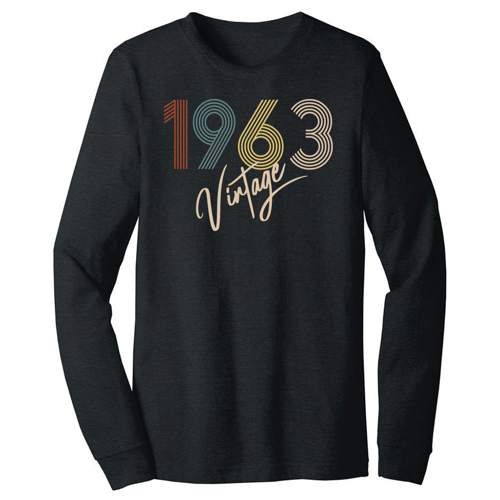 Limited Vintage 1963 Birthday Long Sleeve T-Shirt