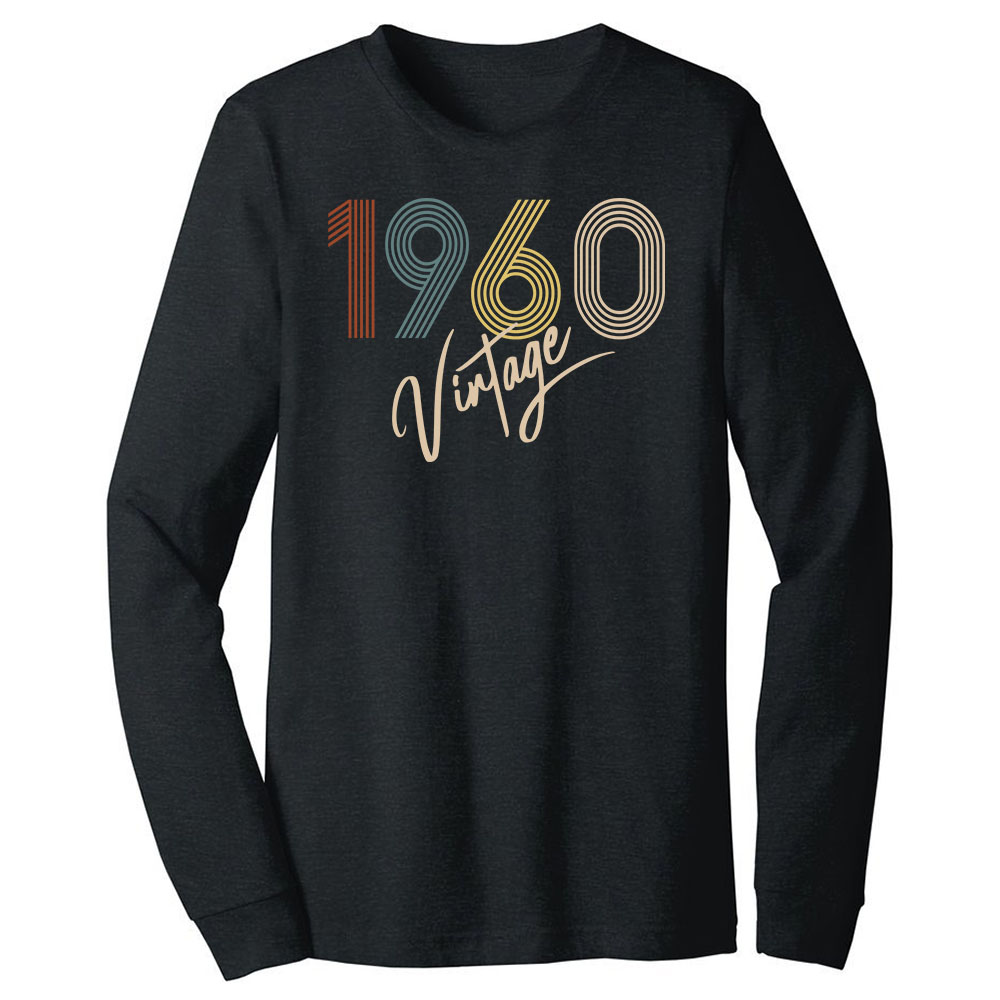 Limited Vintage 1960 Birthday Long Sleeve T-Shirt