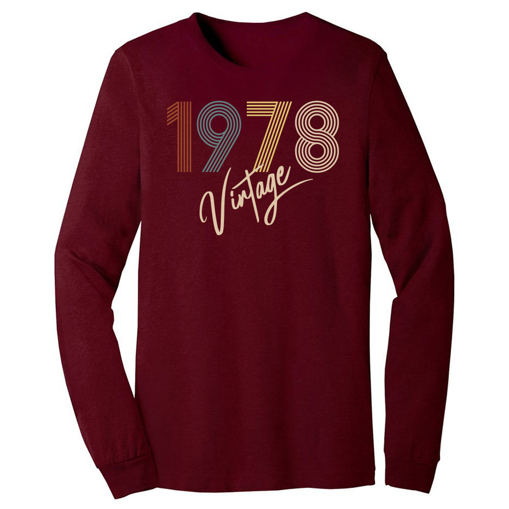 Limited Vintage 1978 Birthday Long Sleeve T-Shirt