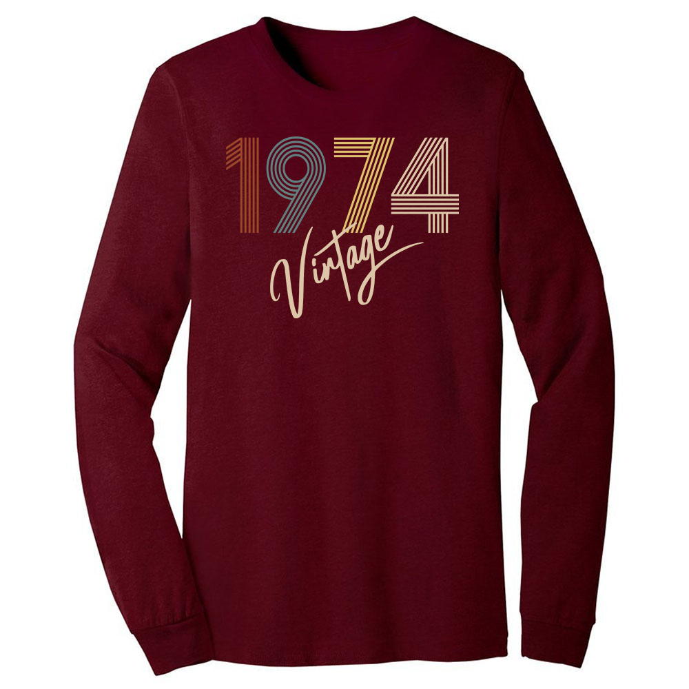 Limited Vintage 1974 Birthday Long Sleeve T-Shirt