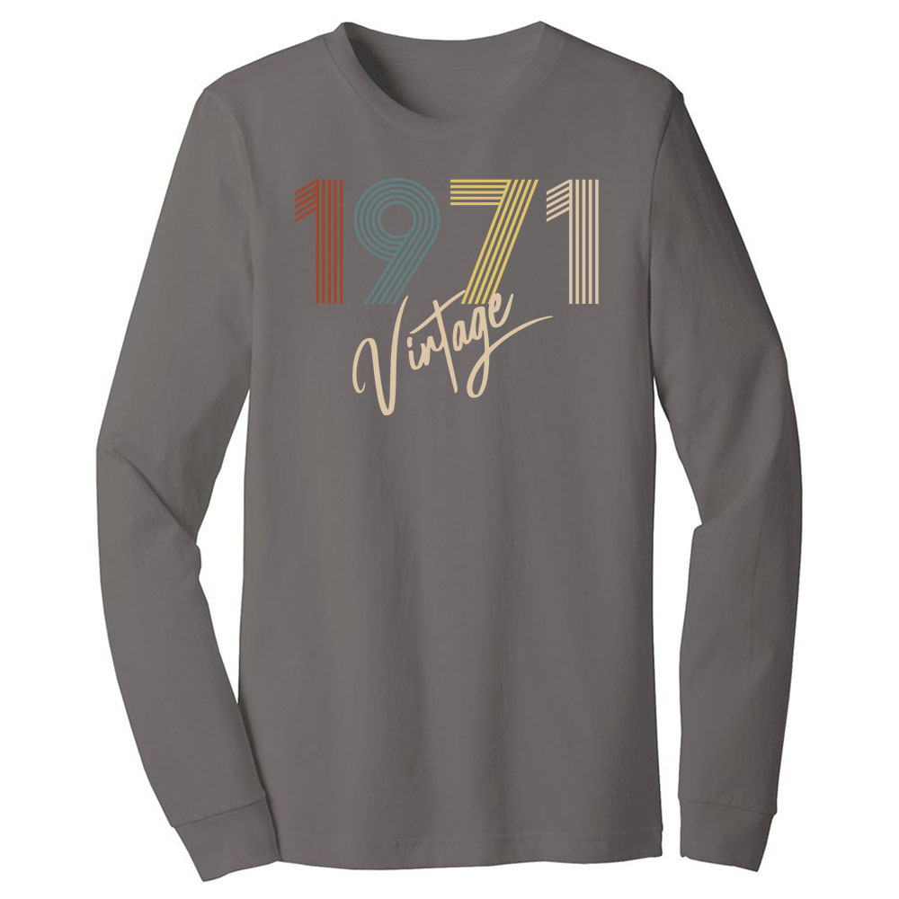 Limited Vintage 1971 Birthday Long Sleeve T-Shirt - alternate