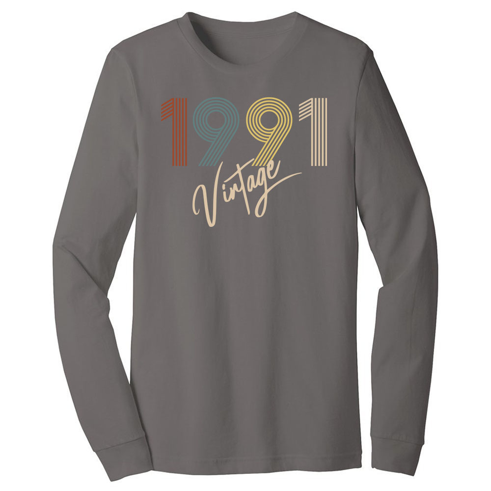 Limited Vintage 1991 Birthday Long Sleeve T-Shirt - alternate