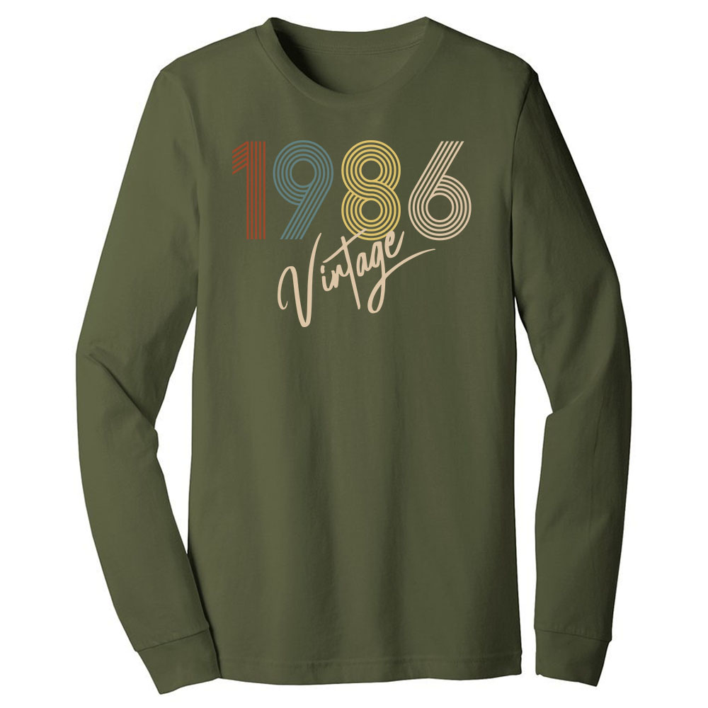 Limited Vintage 1986 Birthday Long Sleeve T-Shirt
