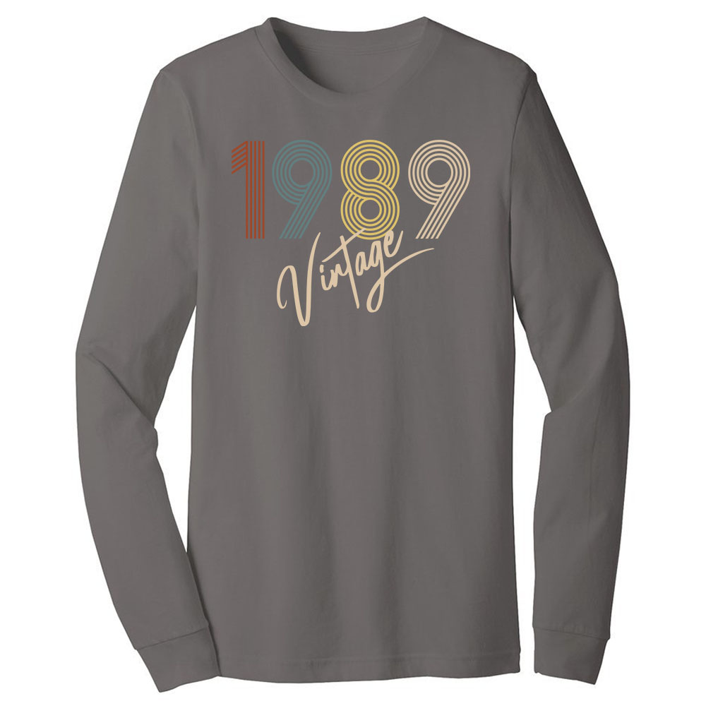 Limited Vintage 1989 Birthday Long Sleeve T-Shirt - alternate