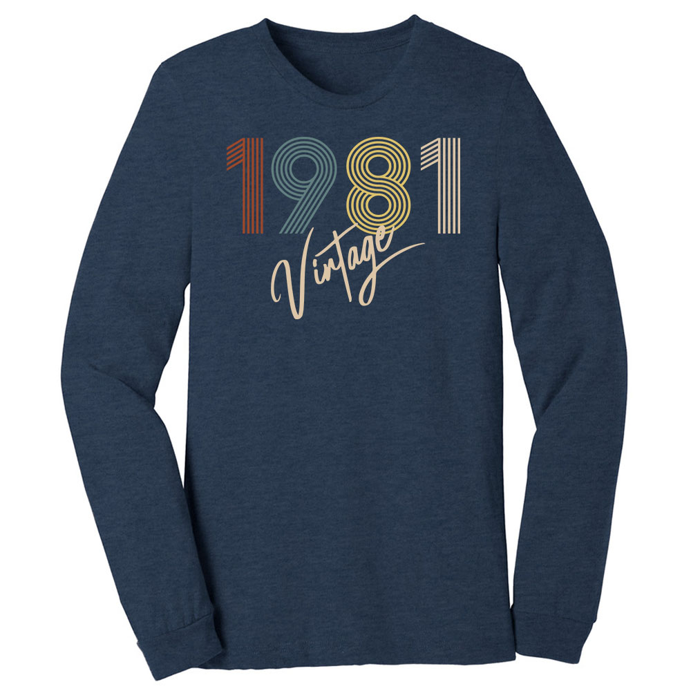 Limited Vintage 1981 Birthday Long Sleeve T-Shirt
