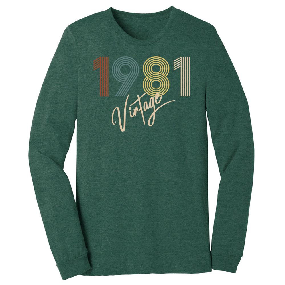 Limited Vintage 1981 Birthday Long Sleeve T-Shirt