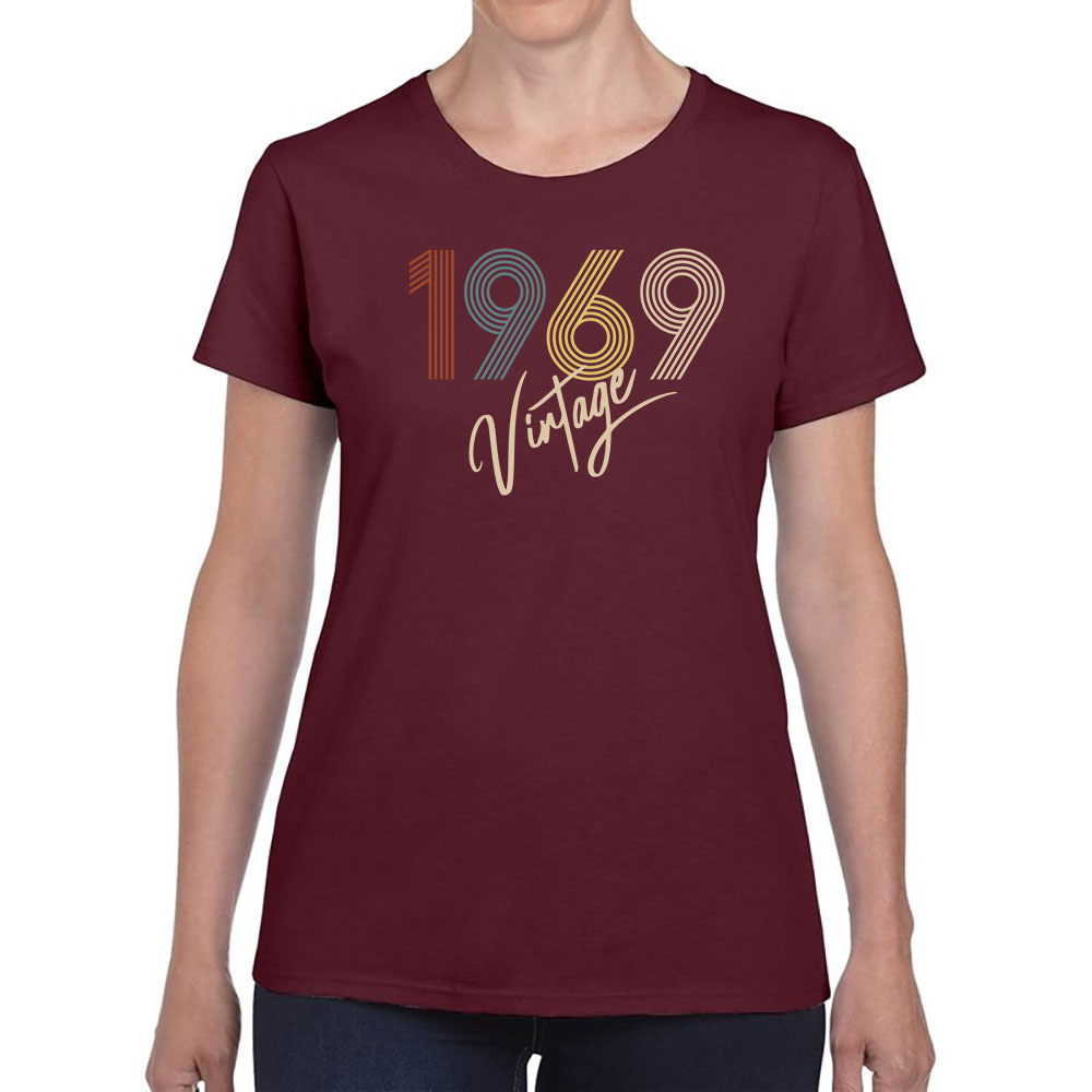 Limited Vintage 1969 Women's Birthday T-Shirt