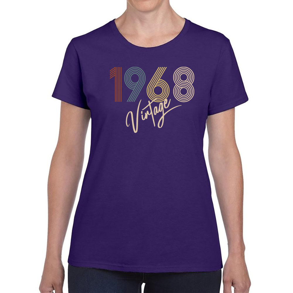 Limited Vintage 1968 Women's Birthday T-Shirt