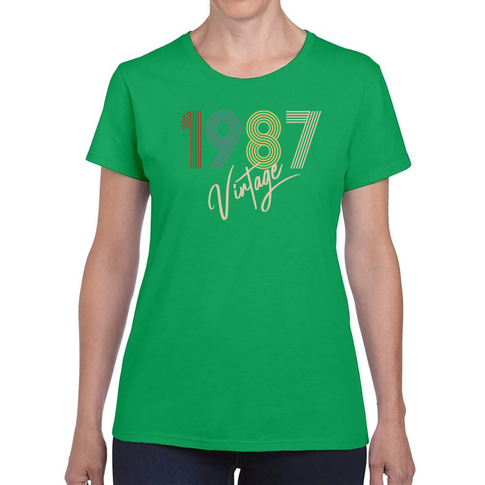 Limited Vintage 1987 Women's Birthday T-Shirt
