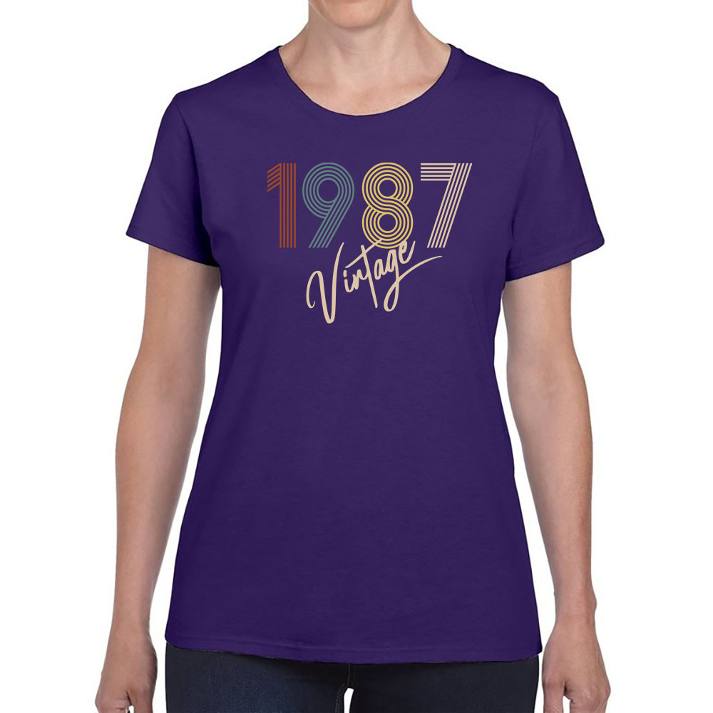 Limited Vintage 1987 Women's Birthday T-Shirt