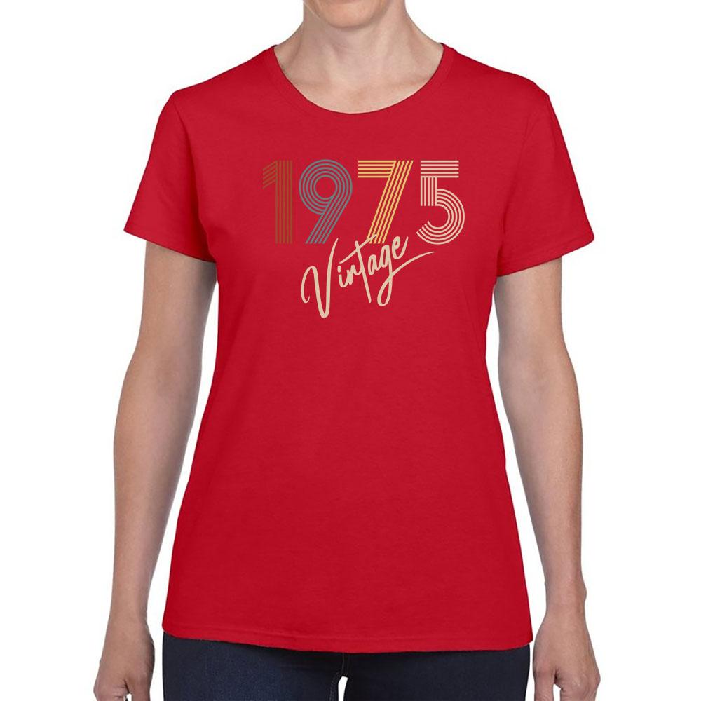 Limited Vintage 1975 Women's Birthday T-Shirt