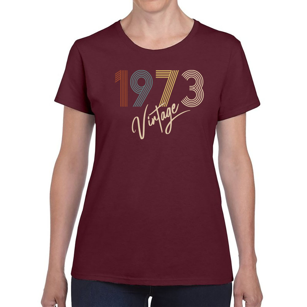 Limited Vintage 1973 Women's Birthday T-Shirt