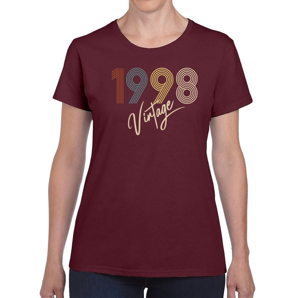 Limited Vintage 1998 Women's Birthday T-Shirt