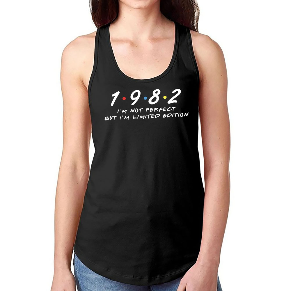 Not Perfect But Limited 1982 Women's Racerback Tank