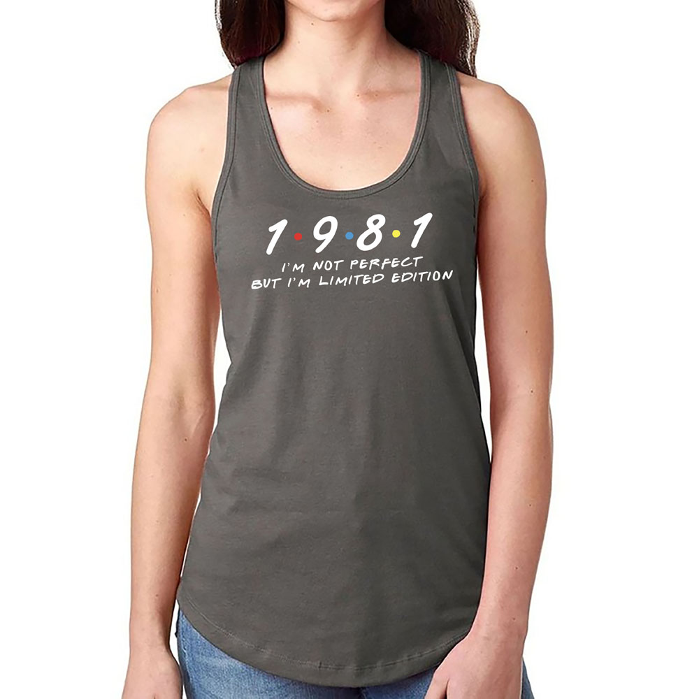 Not Perfect But Limited 1981 Women's Racerback Tank
