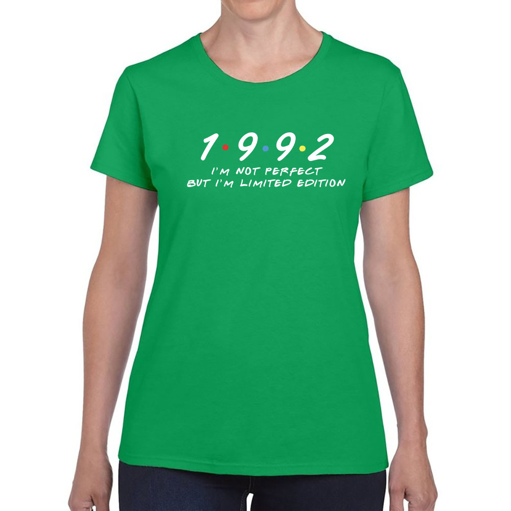 Not Perfect But Limited Edition 1992 Women's Birthday T-Shirt - alternate