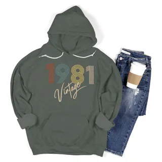 Limited Vintage 1981 Birthday Hoodie – alternate
