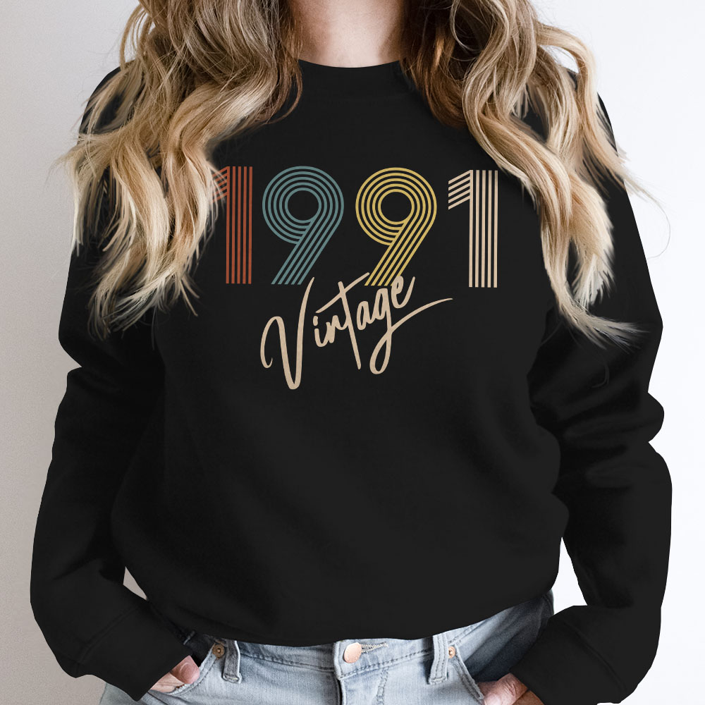 Limited Vintage 1991 Birthday Sweatshirt