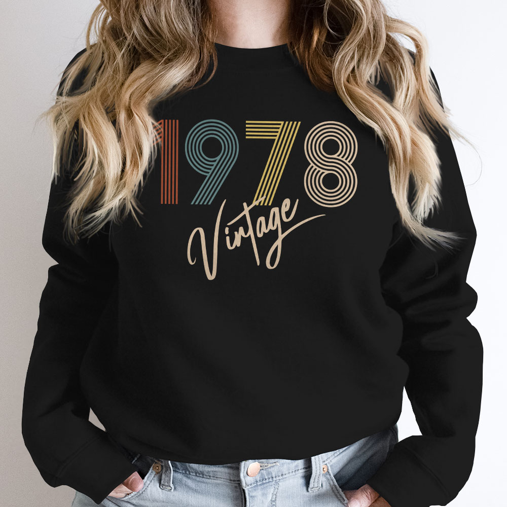 Limited Vintage 1978 Birthday Sweatshirt