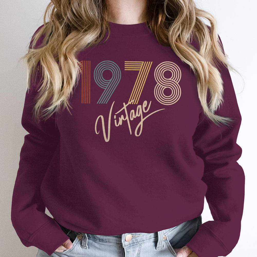 Limited Vintage 1978 Birthday Sweatshirt