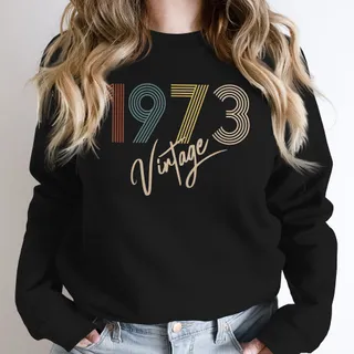 Limited Vintage 1973 Birthday Sweatshirt