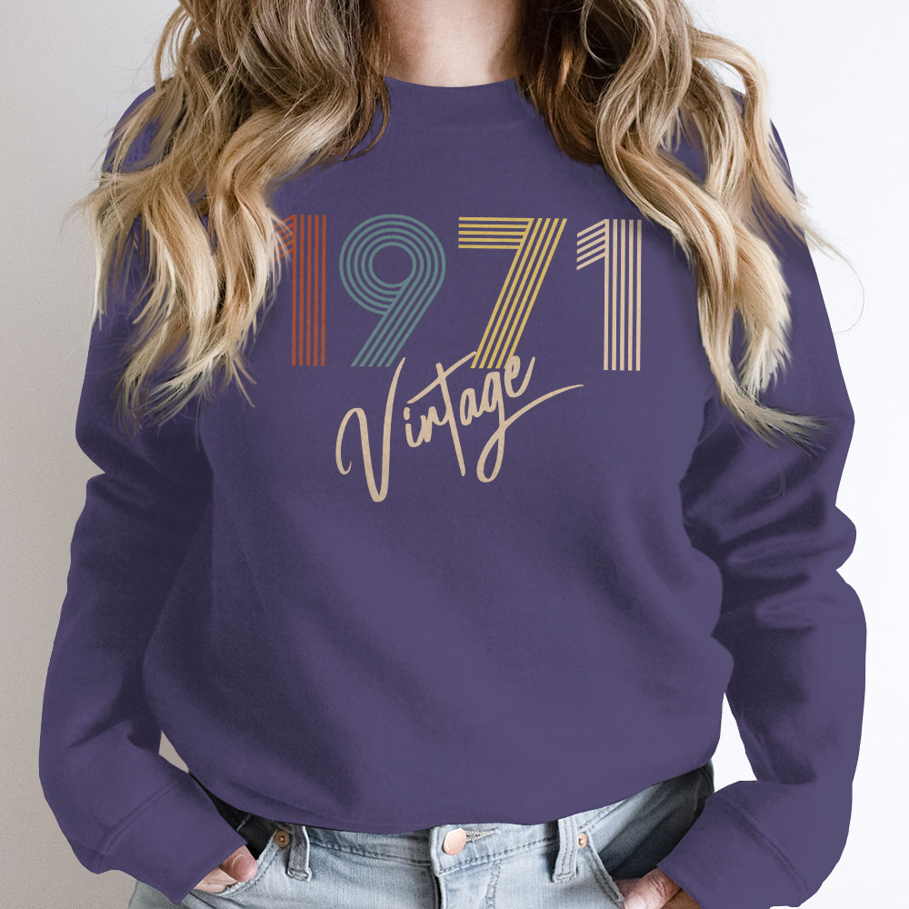 Limited Vintage 1971 Birthday Sweatshirt