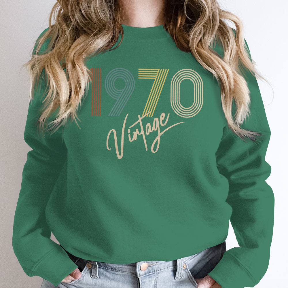 Limited Vintage 1970 Birthday Sweatshirt