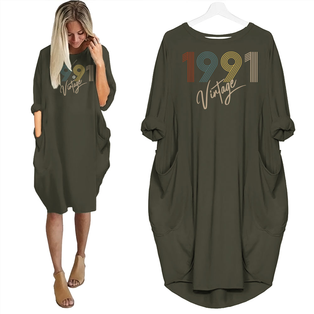 Limited Vintage Nightgown 1991 Birthday Pocket Dress