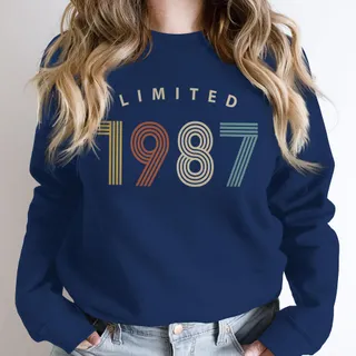 Limited Birthday 1987 Birthday Sweatshirt – alternate