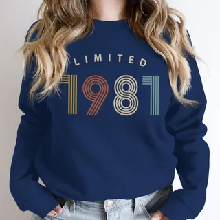 Limited Birthday 1981 Birthday Sweatshirt – alternate