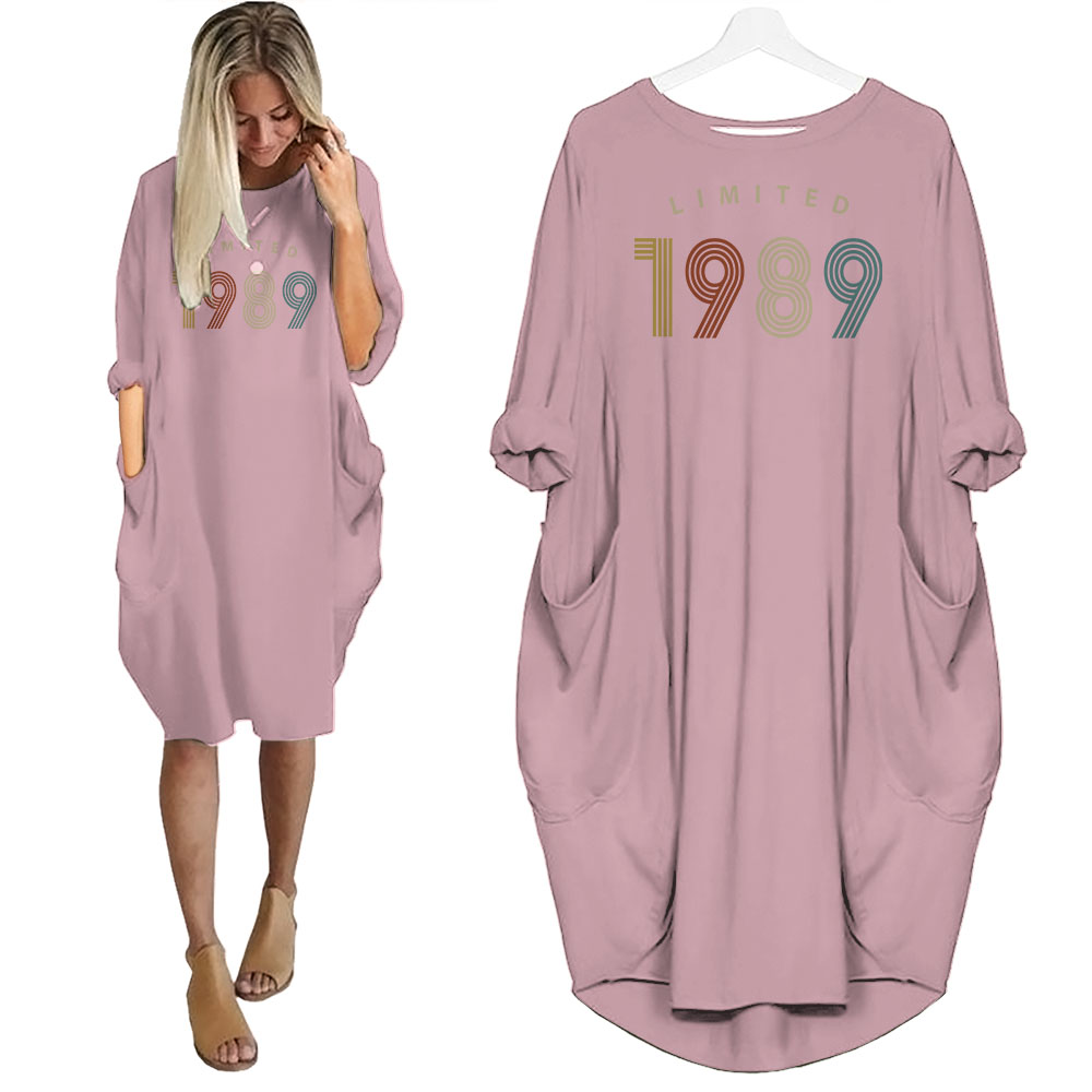 Limited Nightgown 1989 Birthday Pocket Dress