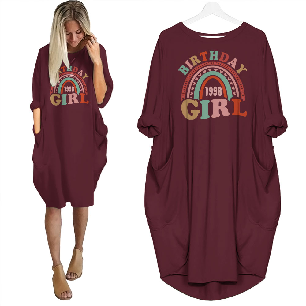 Retro 1998 Birthday Pocket Dress