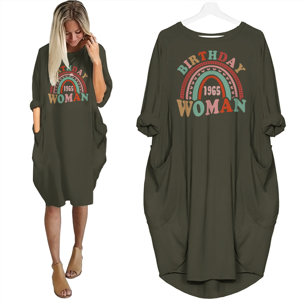 Retro 1965 Birthday Pocket Dress