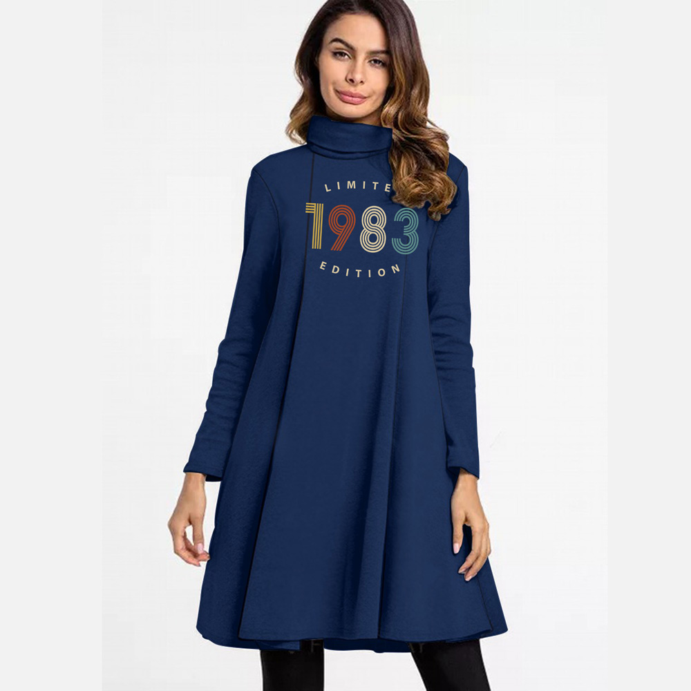 Limited 1983 Women's High Neck Dress