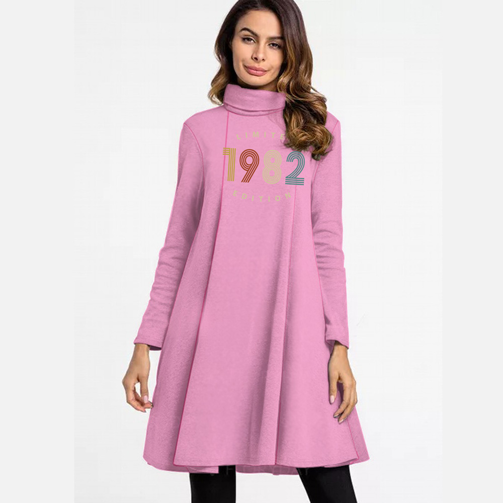 Limited 1982 Women's High Neck Dress