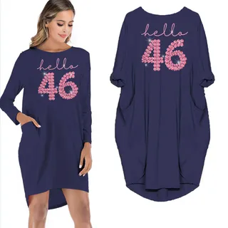 Hello 46 Birthday Pocket Dress – alternate