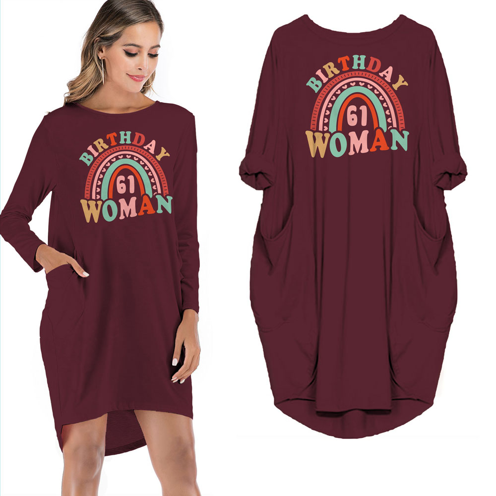 Retro 61 Birthday Pocket Dress
