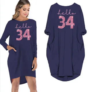 Hello 34 Birthday Pocket Dress – alternate