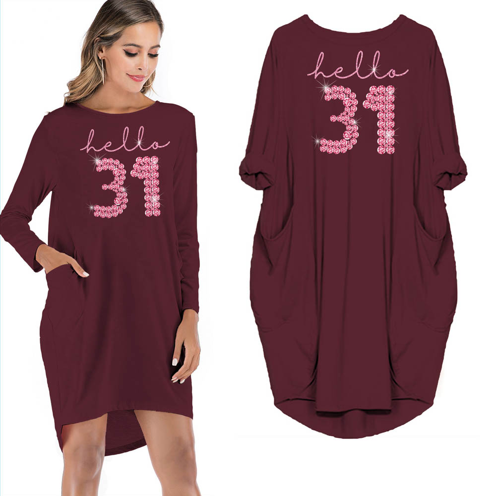 Hello 31 Birthday Pocket Dress