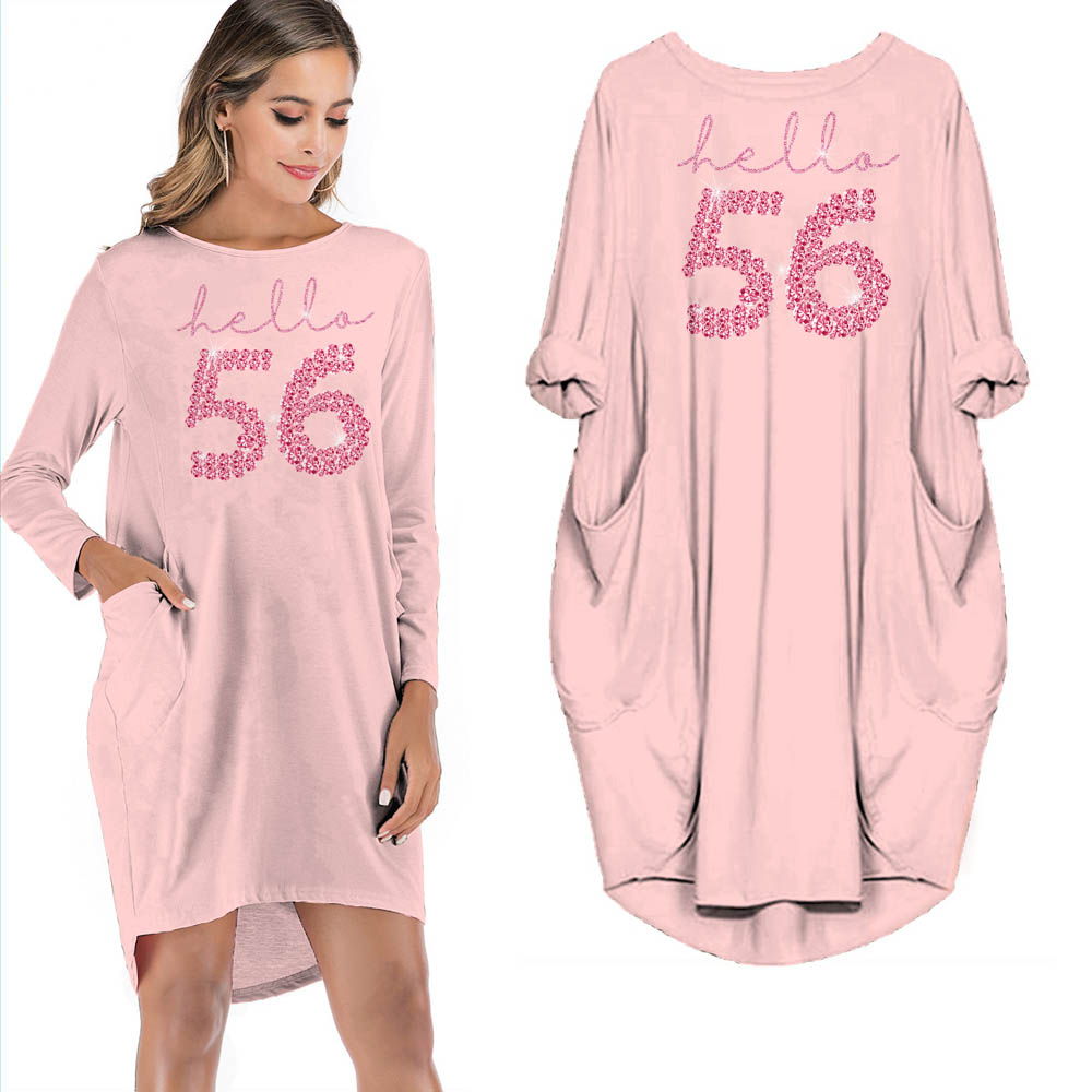 Hello 56 Birthday Pocket Dress